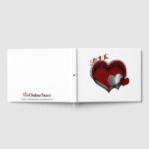 Heart Magic Wedding Gästebuch Weißer Hintergrund