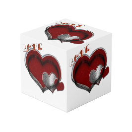 Heart Magic White Foto Cube Würfel