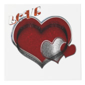 Heart Magic White Foto Cube Würfel (Vorderseite)