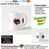 Heart Magic White Jumbo Tasse