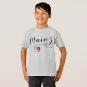 Heart Mainz Flag, I Liebe Mainz, Meenz T-Shirt (Vorne ganz)