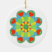 Heart Mandala Keramik Ornament (Hinten)