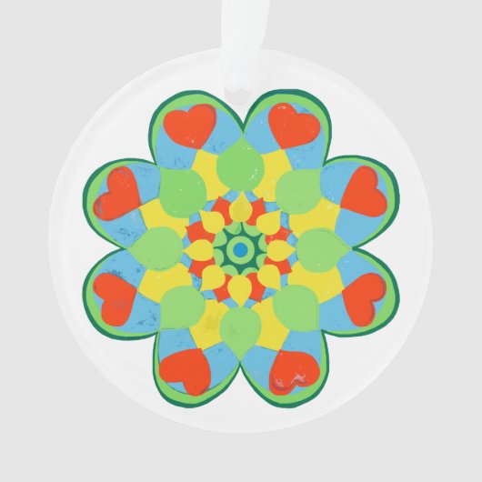 Heart Mandala Ornament (Vorderseite)