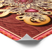 Heart Mandala Poster (Ecke)