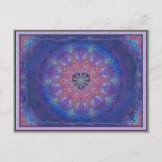 Heart Mandala Postkarte