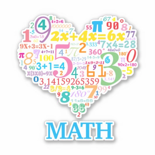 Heart Math Aufkleber (Vorderseite)