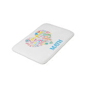 Heart Math Badematte (Schrägansicht)