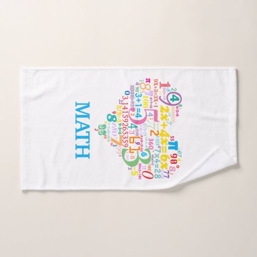 Heart Math Badhandtuch Set (Handtuch)