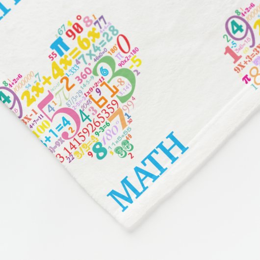 Heart Math Fleecedecke (Ecke)