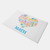 Heart Math Fußmatte (Schrägansicht)