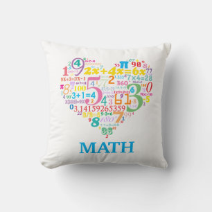 Heart Math Kissen
