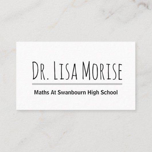 Heart Math Visitenkarte (Rückseite)