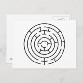 Heart Maze Postcard Postkarte (Vorne/Hinten)