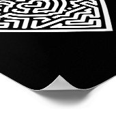 Heart Maze Valentine's  Poster (Ecke)