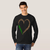Heart Mental Health Awareness Green Ribbon Support T-Shirt (Vorne ganz)