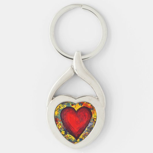 Heart Metal Keychain Schlüsselanhänger (Vorderseite)