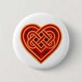 Heart Mind Soul Body Celtic Knot Button (Vorderseite)