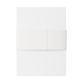 Heart Minimalist Monogram Script Einladungsbanderole (Rückseitenbeispiel)