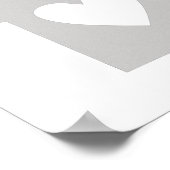 Heart Missouri Staat Silhouette Poster (Ecke)