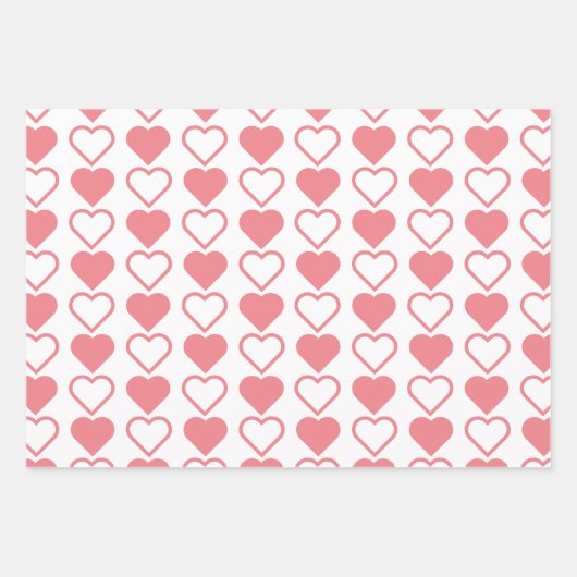 Heart Mix Geschenkpapier Set (Vorderseite)