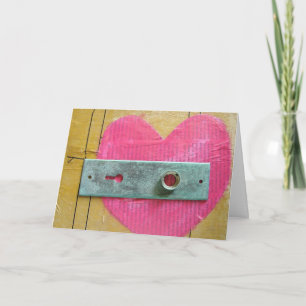 Heart Mixed Media, Valentinstag Feiertagskarte