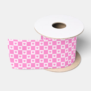 Heart Modern Pink Liebe Collection Satinband