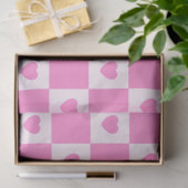Heart Modern Pink Liebe Collection Seidenpapier (Geschenk)