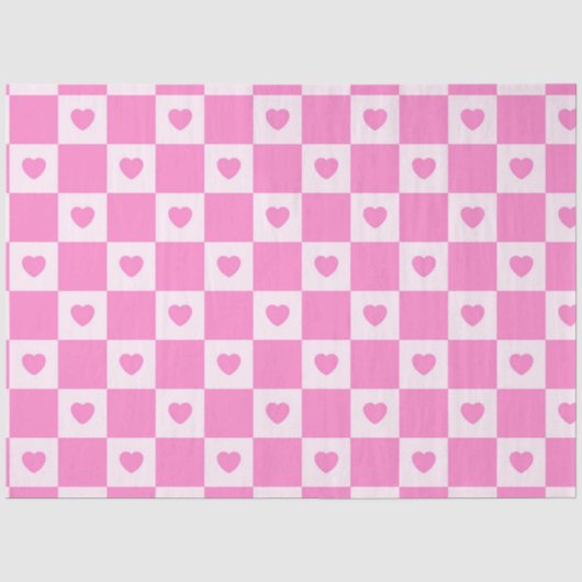Heart Modern Pink Liebe Collection Seidenpapier (Vorderseite)