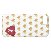 Heart Monogram iPhone Case (Rückseite (Horizontal))