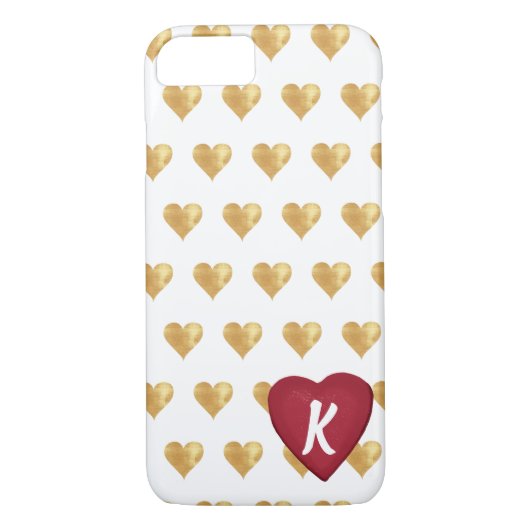 Heart Monogram iPhone Case (Rückseite)