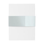 Heart Monogram on Silver Einladungsbanderole (Rückseitenbeispiel)