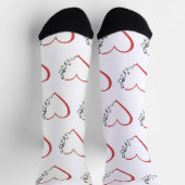 Heart Music Custom Sustainable Premium Crew Sock Socken (Oben)