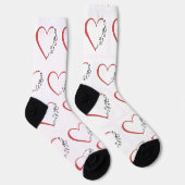 Heart Music Custom Sustainable Premium Crew Sock Socken (Rechts)