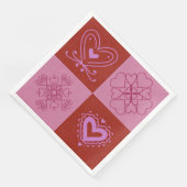 Heart Napkin Serviette (Ecke)