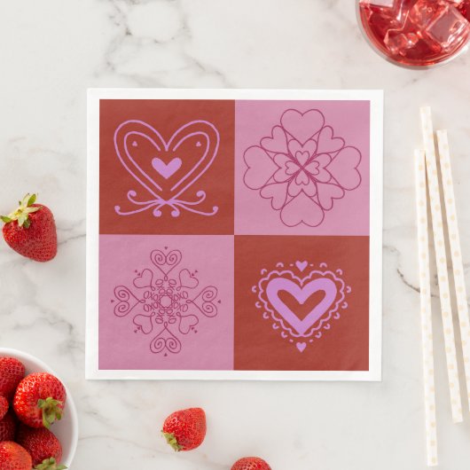 Heart Napkin Serviette (Beispiel)