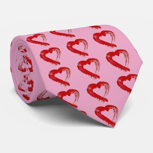 Heart Neck Tie Krawatte (Gerollt)