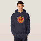 HEART NEVER ENDING FIRE HOODIE (Vorne ganz)