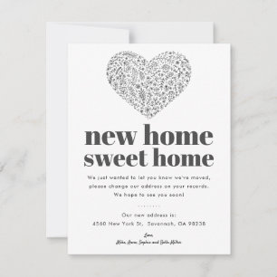 Heart New Zuhause Karte zum Verschieben