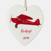 Heart North Pole Flugzeug Weihnachtsschmuck (Rechts)