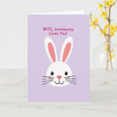 Heart Nose Animal Wife Card Karte (Gelbe Blume)