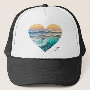 Heart Ocean Trucker Hat Truckerkappe