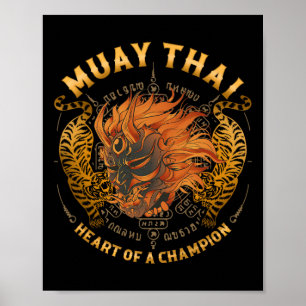 Heart Of A Champion - Kickboxing und Muay Thai Oni Poster