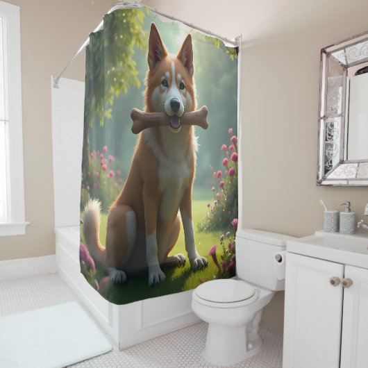 Heart of a Hound - Duschvorhang (Beispiel)