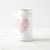 Heart of Capricious Butterflies Bierglas (Vorderseite Links)