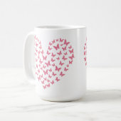 Heart of Capricious Butterflies Kaffeetasse (Vorderseite Links)