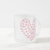 Heart of Capricious Butterflies Mattglastasse (VorderseiteRechts)