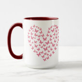 Heart of Capricious Butterflies Tasse (Links)