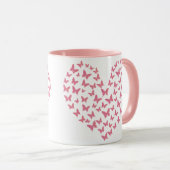 Heart of Capricious Butterflies Tasse (VorderseiteRechts)