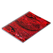 Heart of Chaos – Infinite Red Spiral Notizblock (Linke Seite)