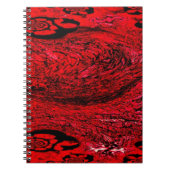 Heart of Chaos – Infinite Red Spiral Notizblock (Vorderseite)